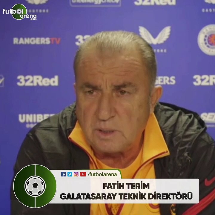 Fatih Terim: "Rangers'i Şampiyonlar Ligi rakibi olarak görüyorum"