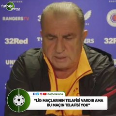 Fatih Terim: "Lig maçlarının telafisi vardır ama bu maçın telafisi yok"