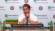Serena injury 'sad news' for Roland Garros - Nadal