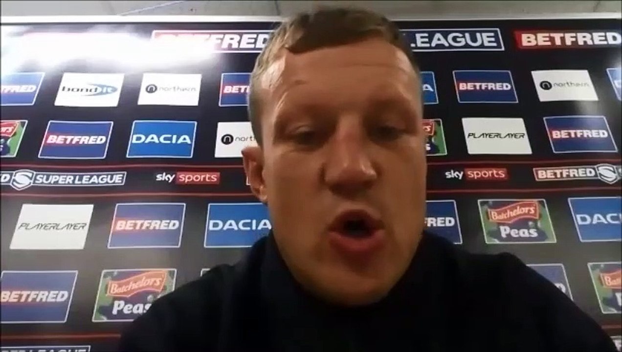 Huddersfield Giants interim head coach Luke Robinson after 32-22 win over Hull KR