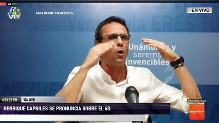 Download Video: EN VIVO - Henrique Capriles se pronuncia sobre el 6D