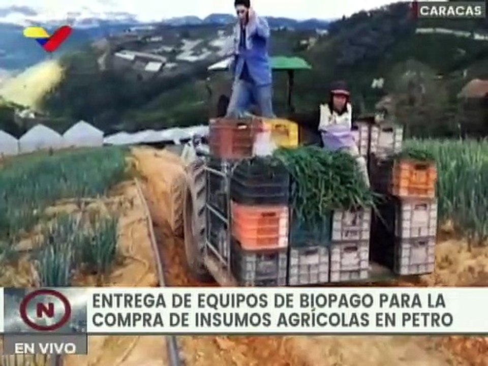BDV entregó equipos de Biopago para compra de insumos agrícolas en Petro y activó venta de Petro