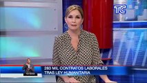 VIDEO | El ministro de Trabajo, Andrés Isch, confirmó que tras la aplicación de Ley Humanitaria se han concretado 283 mil contratos laborales
