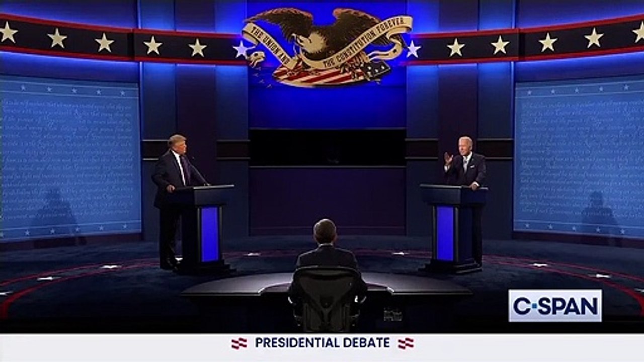 When Trump presses Biden about packing the court. Biden tells Trump to "Will you shut up, man"