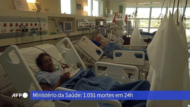 Brasil registra 1.031 mortes em últimas 24h