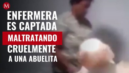 Enfermera es captada maltratando cruelmente a una abuelita; causa indigación en redes