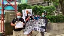 Morning protest as Hong Kong marks China anniversary