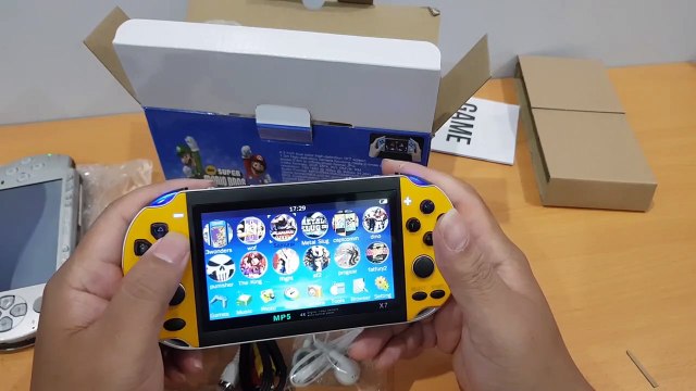 Máy chơi game X7 giá rẻ chơi được PS1, GBA, GB, SEGA, PC, SNES, NES | X7 Handheld