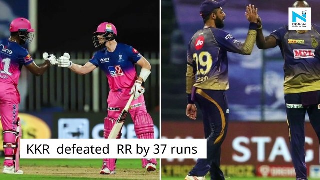 RR vs KKR highlights: KKR beat RR by 37 runs