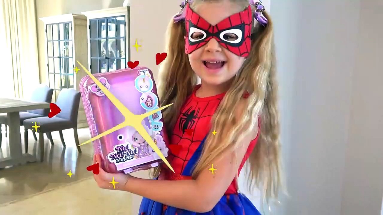 Diana turns into superheroes and helps Roma and Dad