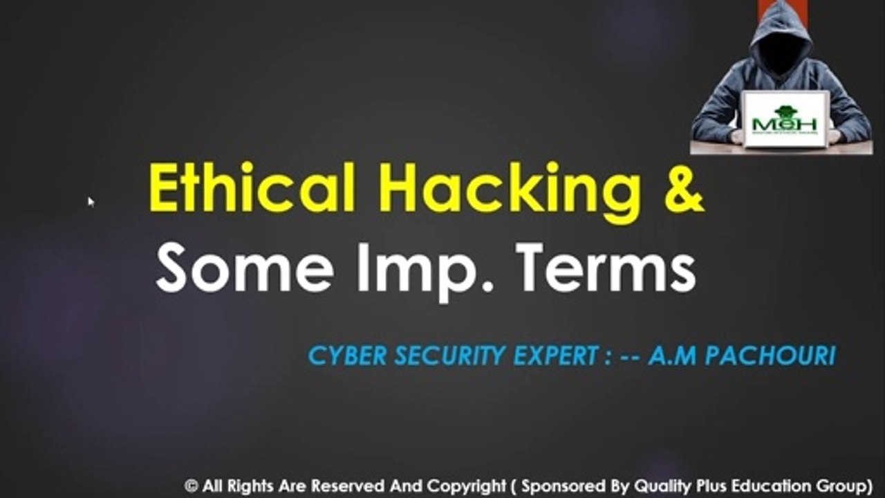 Important Terms Used In Ethical Hacking