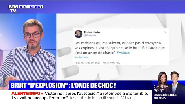 Bruit d'explosion à Paris: en quelques secondes, les réseaux sociaux s'enflamment