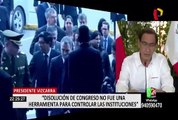 Vizcarra tras un año de disolución del Congreso: “Fue una de las decisiones más difíciles”