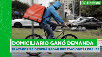 Domiciliario ganó demanda contra plataforma
