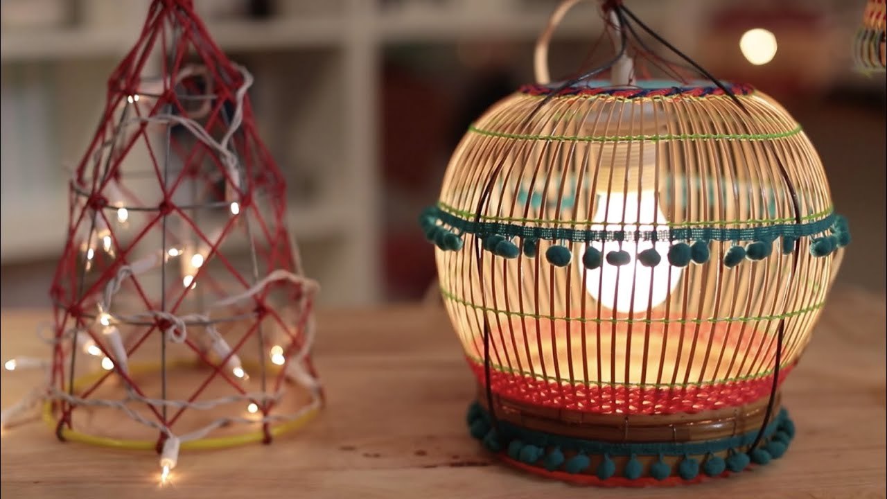 DIY - How To :โคมไฟเครื่องสาน [2/3]