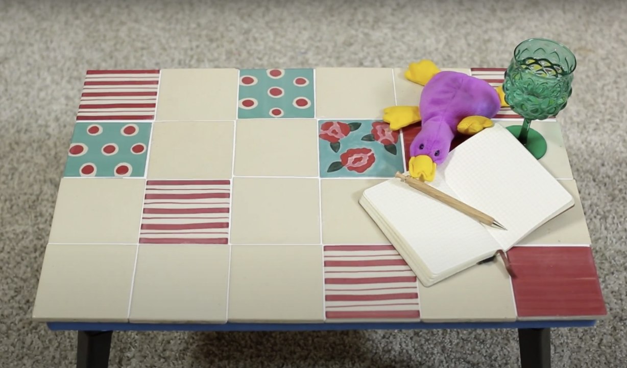 DIY - How To : โต๊ะญี่ปุ่นท็อปกระเบื้อง [1/3]