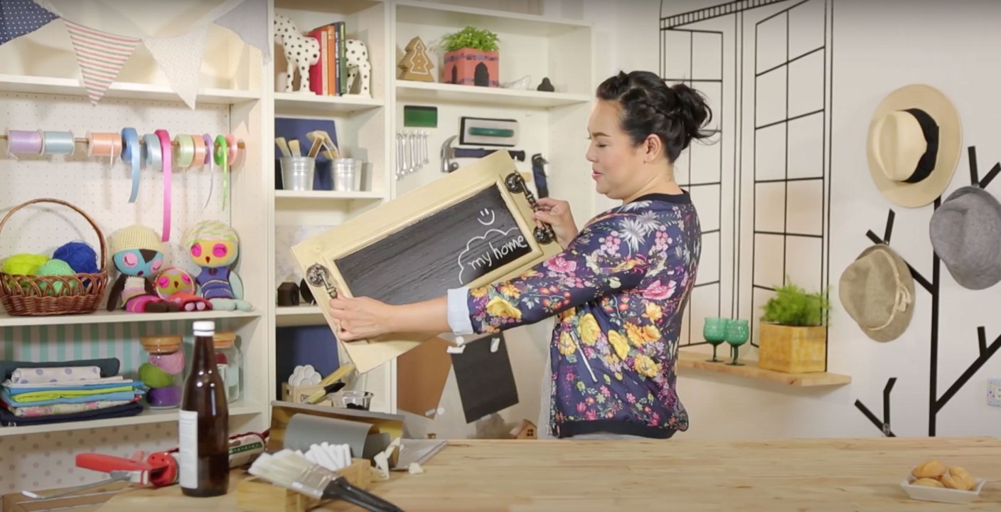 DIY - How To : ถาดเสิร์ฟอาหารจากหน้าต่างเก่า [2/3]