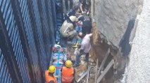 Kadıköy’de inşaat iskelesi çöktü, 3 işçi yaralı