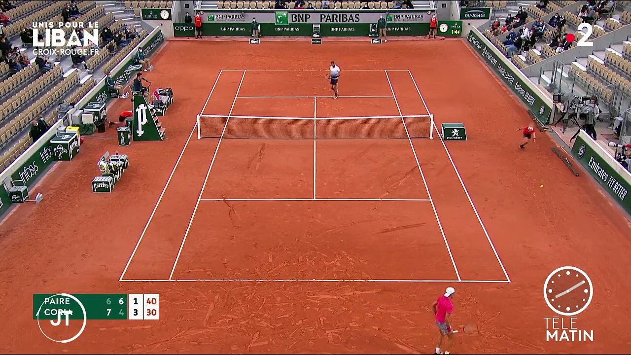 Roland-Garros 2020 : Hugo Gaston l'emporte, Pierre-Hugues Herbert et Benoît Paire s'inclinent