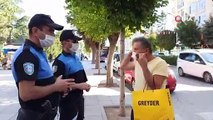 Maske takmadığı için ceza yedi, polislere “İyi maaşınız çıktı” dedi