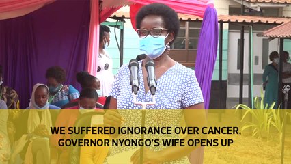 We suffered ignorance over cancer, Governor Nyongo’s wife opens up-