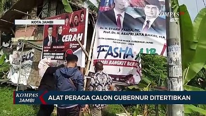 Alat Peraga Calon Gubernur Ditertibkan