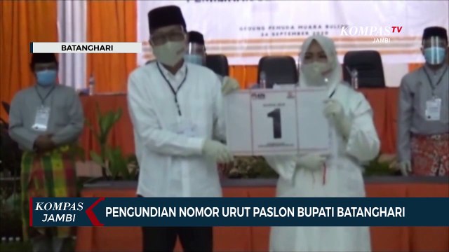 Pengundian Nomor Urut Paslon Bupati Batanghari