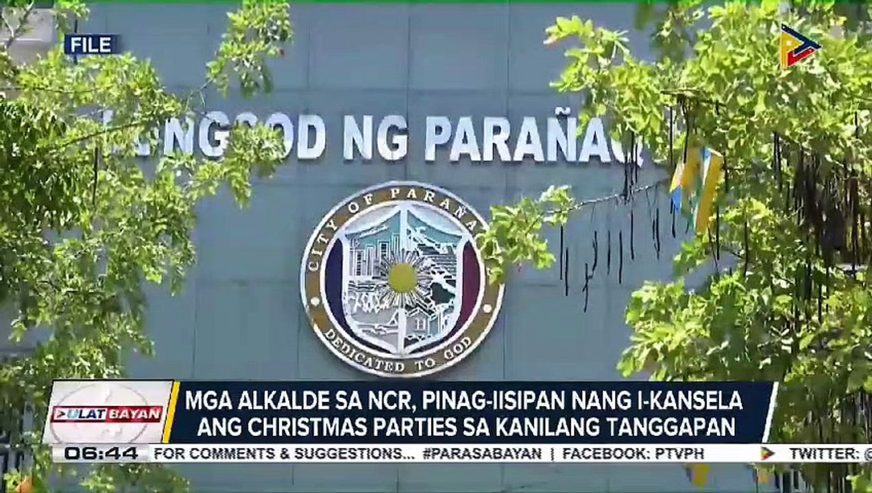 EXPRESS BALITA: Mga alkalde sa NCR, pinag-iisipan nang i-kansela ang Christmas parties sa kanilang tanggapan