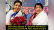 Why was there a tension between Lata Mangeshkar and Asha Bhosle