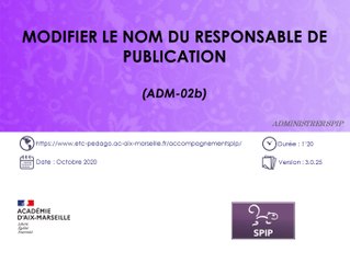 Modifier le nom du responsable de publication sur un site SPIP