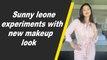 Sunny leone experiments with new makeup look