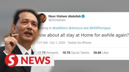 Health DG downplays tweet, says it’s just a reminder to go out only when necessary