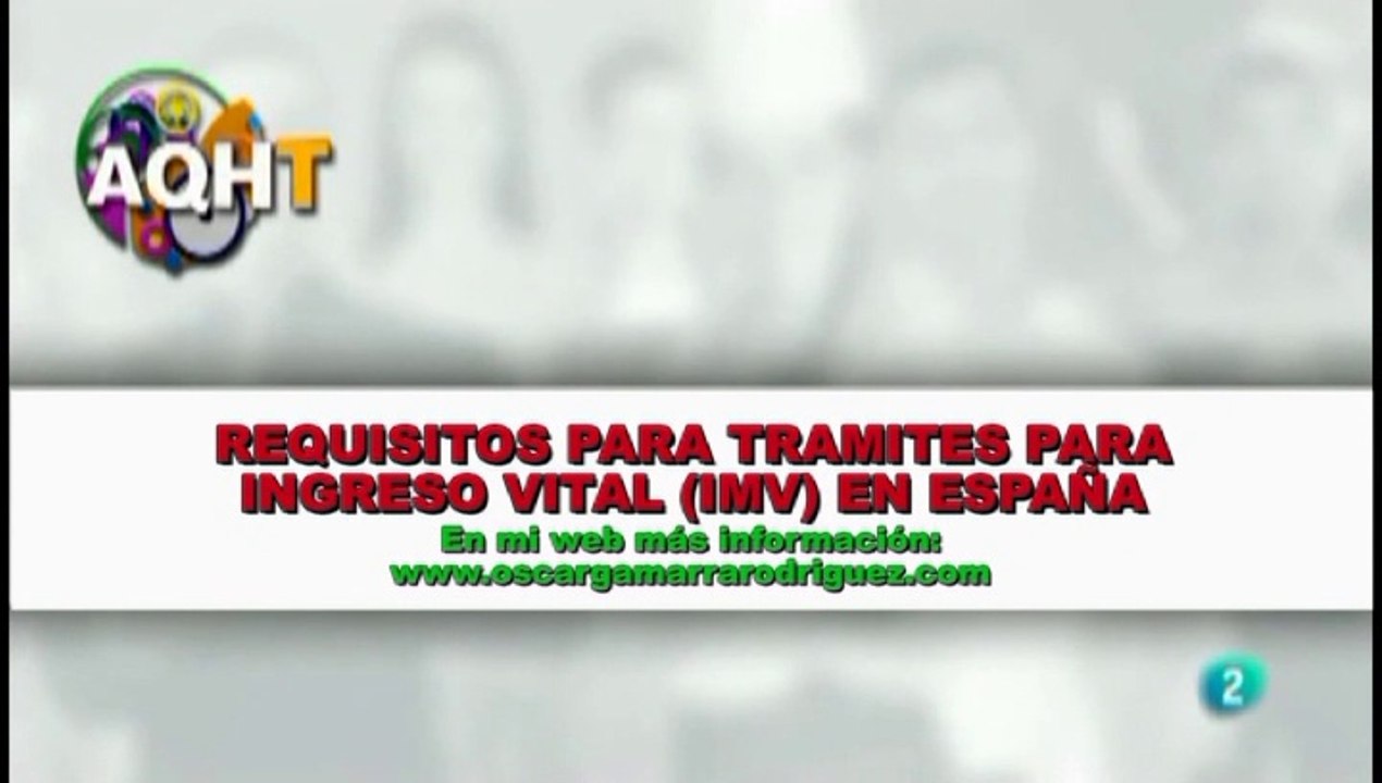 REQUISITOS PARA TRAMITES INGRESO VITAL EN ESPAÑA