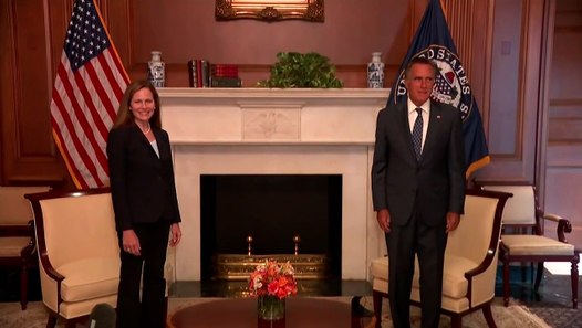 WATCH - Mitt Romney meets with Judge Amy Coney Barrett &hellip;