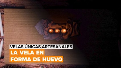 Velas artesanales únicas: La vela en forma de huevo