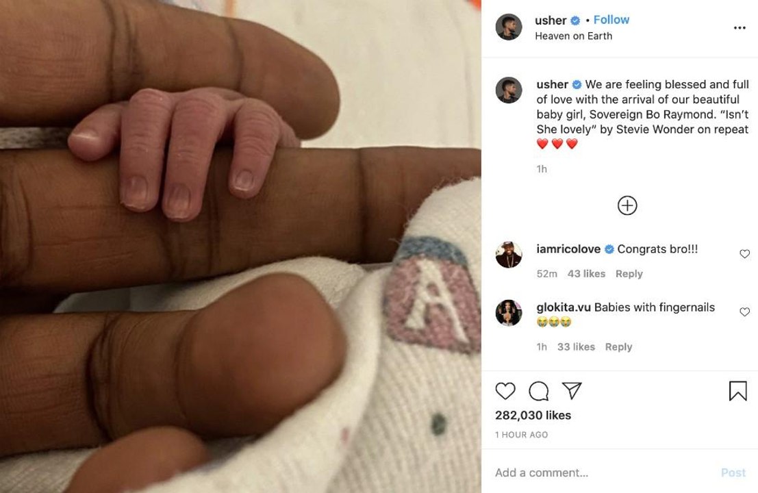 Usher ist wieder Papa!