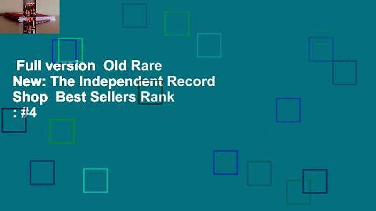 Full version  Old Rare New: The Independent Record Shop  Best Sellers Rank : #4