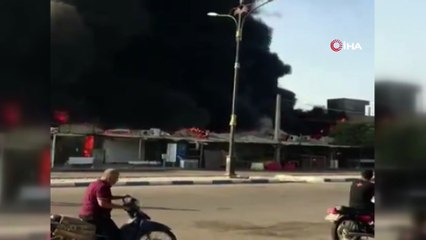 - İran’da pazar yerinde korkutan yangın