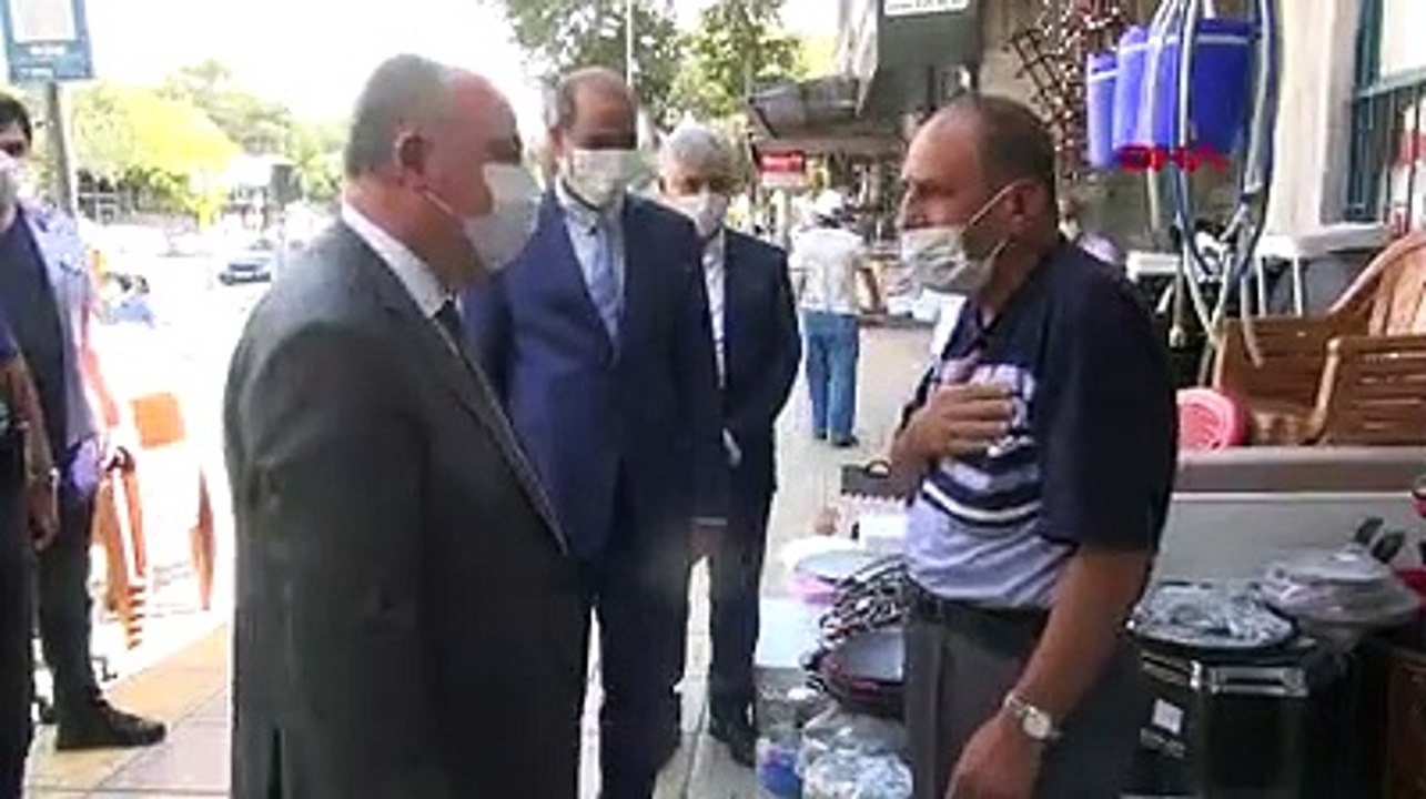 Esnaftan Koronavirüs denetimini yapan Kahramanmaraş Valisi'ni güldüren sözler: Bana yetki verirseniz...