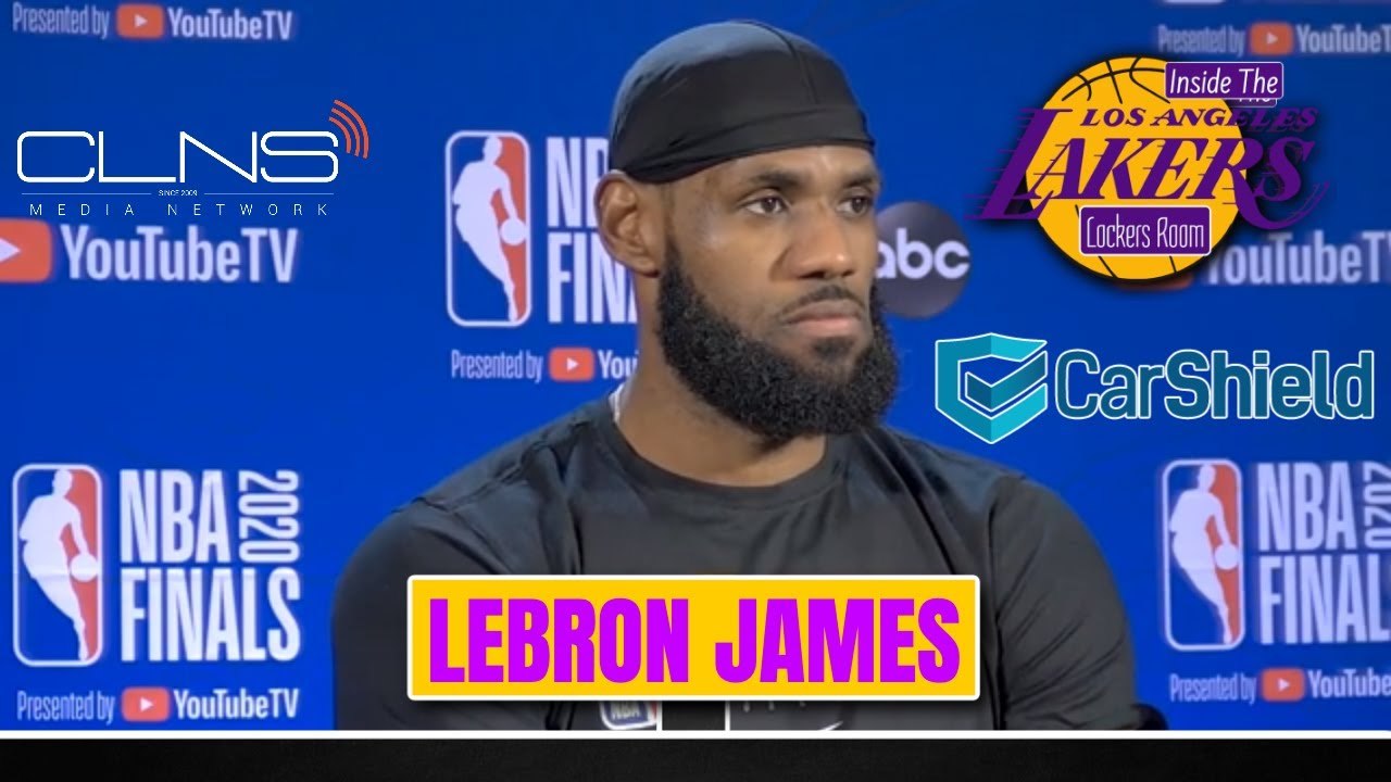 LeBron James NBA Finals Interview | Lakers BLOWOUT Heat | Game 1