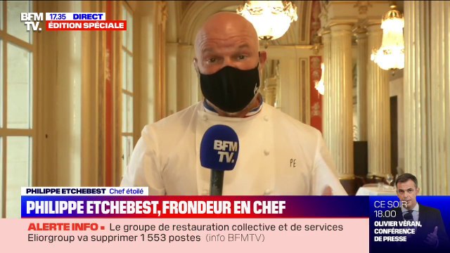 Restaurateurs: pour Philippe Etchebest, une fermeture supplémentaire serait le coup de grâce pour notre profession