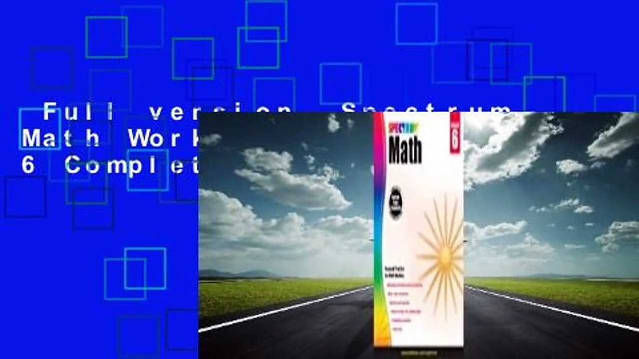 Full version  Spectrum Math Workbook, Grade 6 Complete