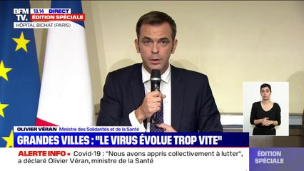 "On commence à constater un début d'embellie à Bordeaux, Nice ou Marseille", selon Olivier Véran