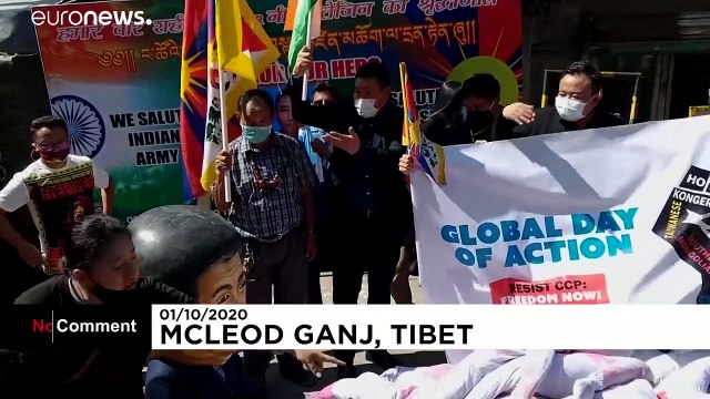 En Inde, les Tibétains en exil manifestent contre les autorités chinoises