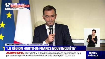 Olivier Véran: "Nous sommes dans une phase d'aggravation de la circulation du virus"