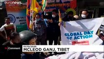 En Inde, les Tibétains en exil manifestent contre les autorités chinoises