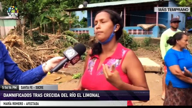 Damnificados tras crecida del río El Limonal - Sucre - VPItv