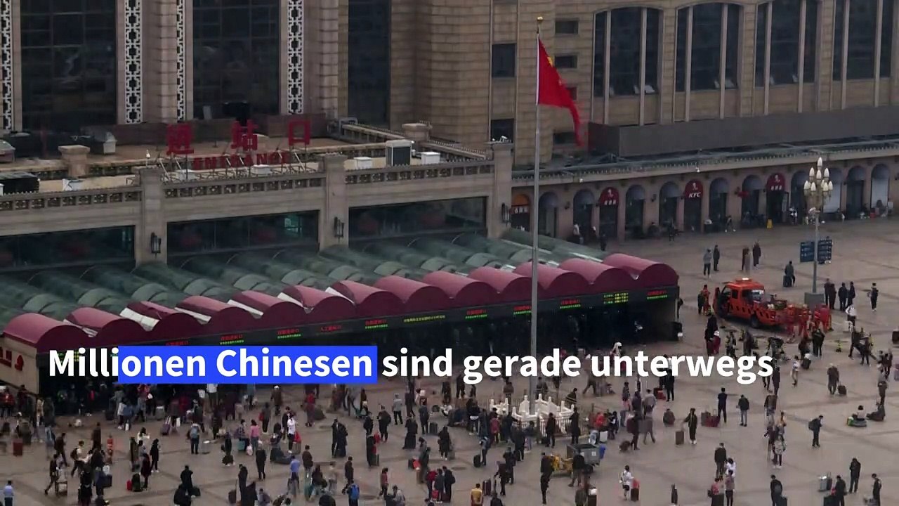 Völkerwanderung zu chinesischen Feiertagen