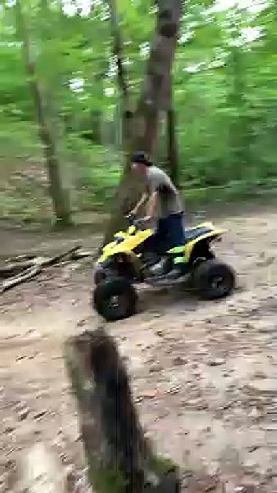 Four-wheeler Hill Climb Goes Backwards and Bad