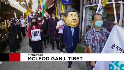 Протест тибетских активистов